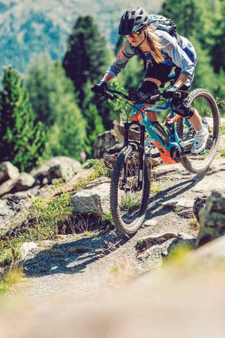What's Changed - Woman Riding Haibike Electric Mountain Bike