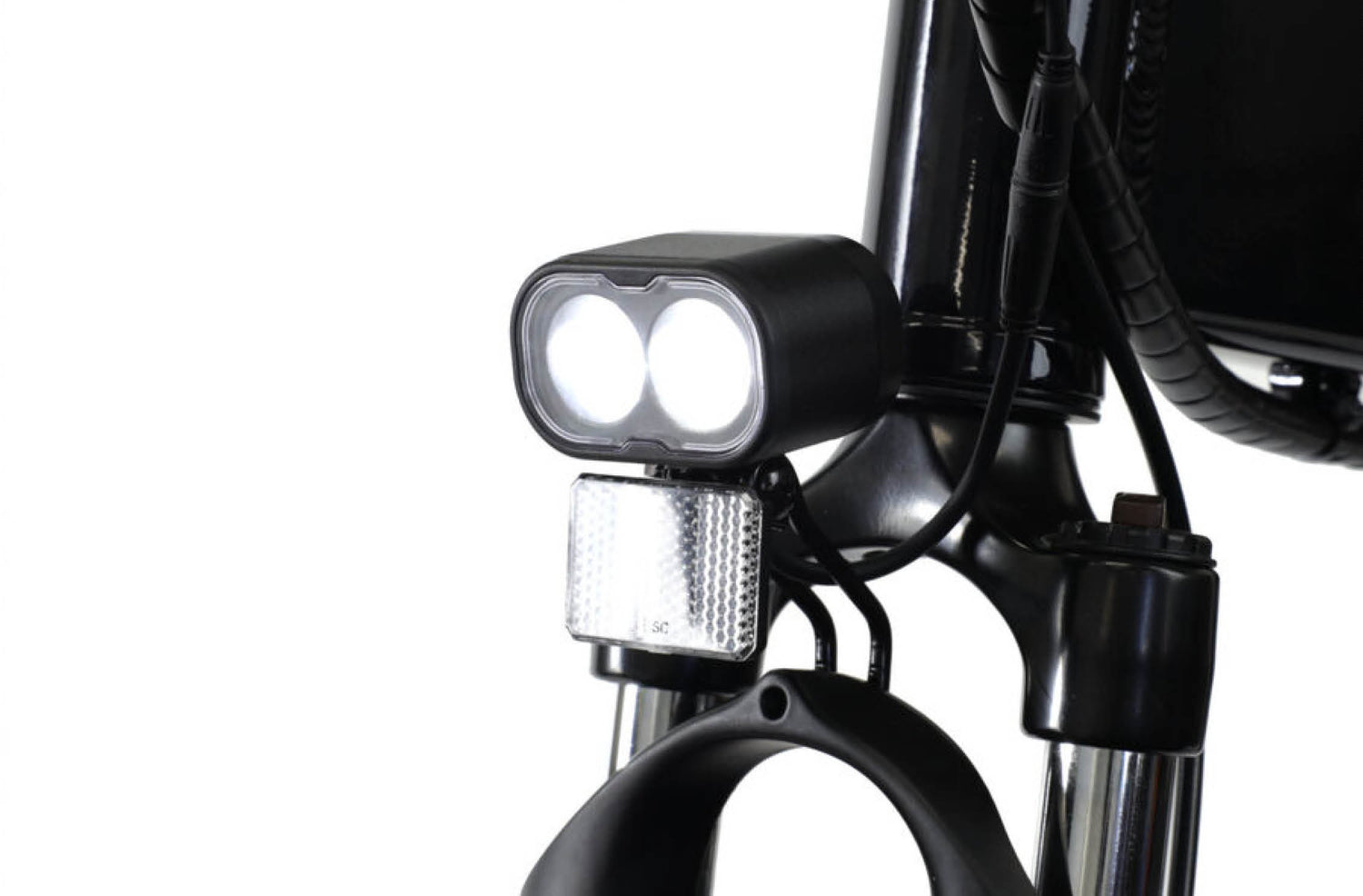 Dyson 20" Folding E-Bike | Dual Beam Front Light | Electric Bikes Brisbane