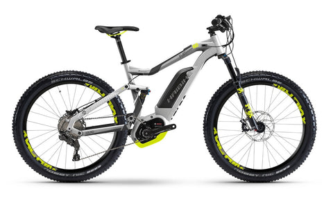 Haibike FullSeven 6.0 silver Bosch electric mountain bike @ Electric Bikes Brisbane Milton 