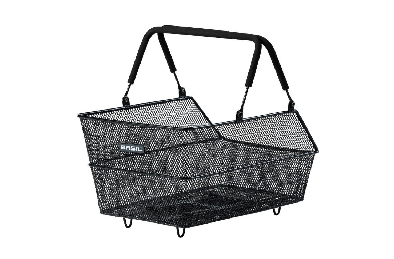Basil Cento Rear Black Basket MIK | Electric Bikes Brisbane
