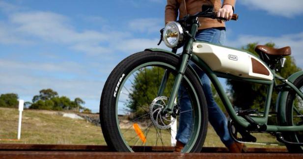 Michael Blast Greaser retro electric bicycle @ Electric Bikes Brisbane