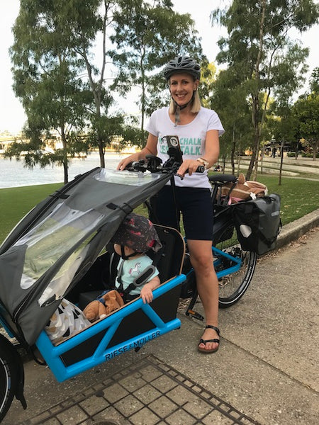 Karen and Adeline on Riese & Muller Load e-cargo bike